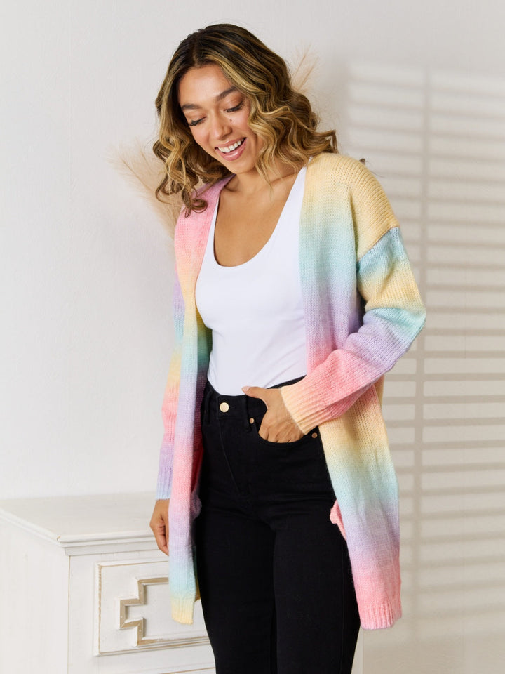 Drune | Engel Flügel Vollgröße Gradient Offene Vorderseite Cardigan