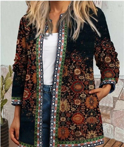 Drune | Boho Jacke mit Farbenfrohem Muster
