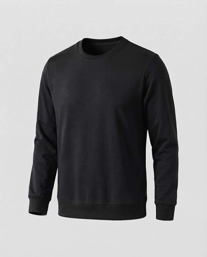 Herren Rundhals‑Sweatshirt aus Baumwollmix in Oversize‑Passform mit gerippten Bündchen Drune