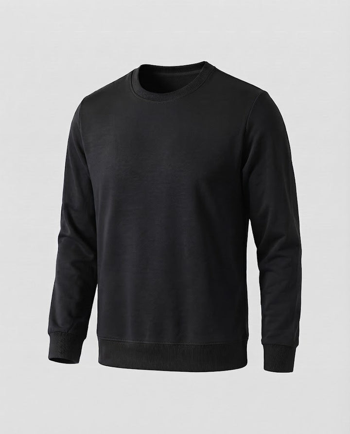 Herren Rundhals‑Sweatshirt aus Baumwollmix in Oversize‑Passform mit gerippten Bündchen Drune