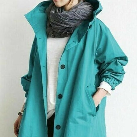 Drune | Regenjacke mit Kapuze - Wasserdicht - Oversized Windbreaker