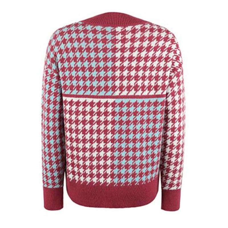 Drune | Geometrischer Strickpullover Mit Trendigem Muster
