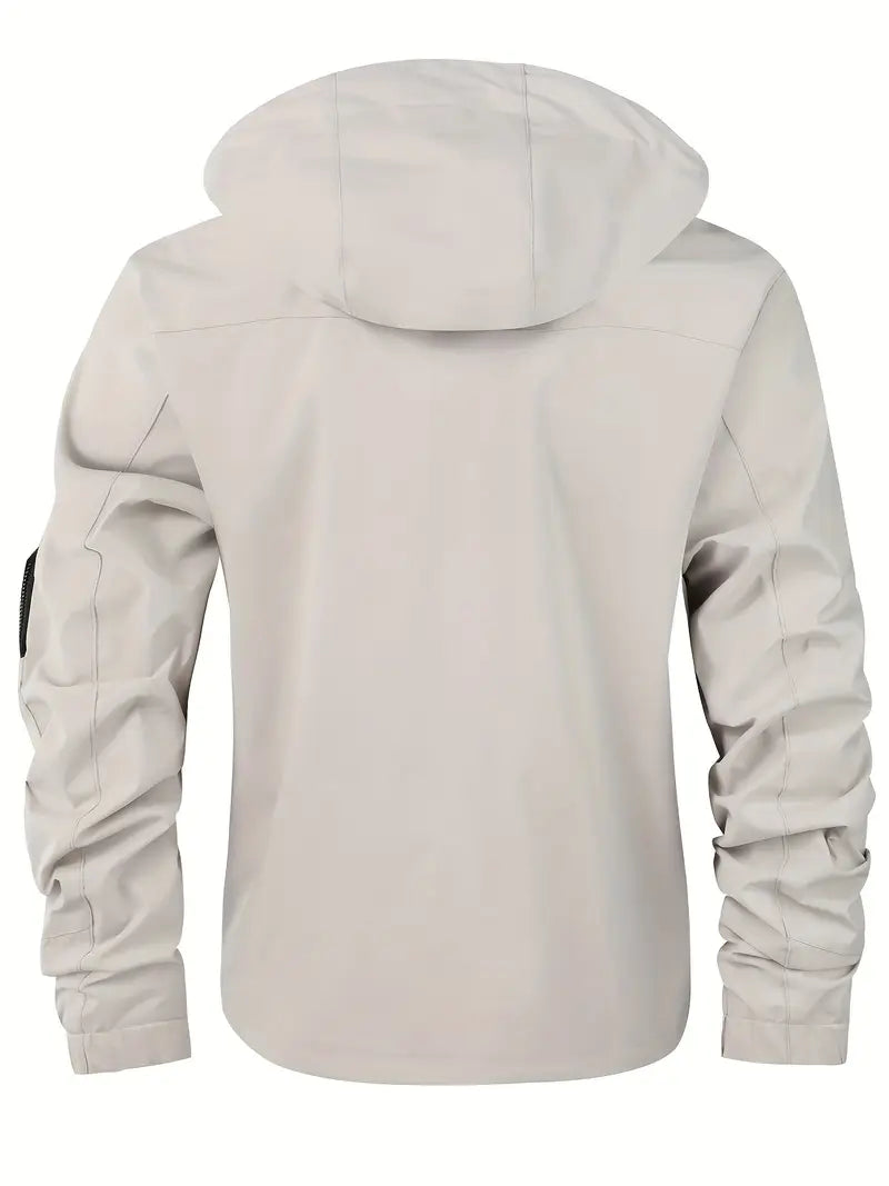 Drune | Leichte Herren Outdoor-Jacke, winddicht und wasserdicht mit Kapuze