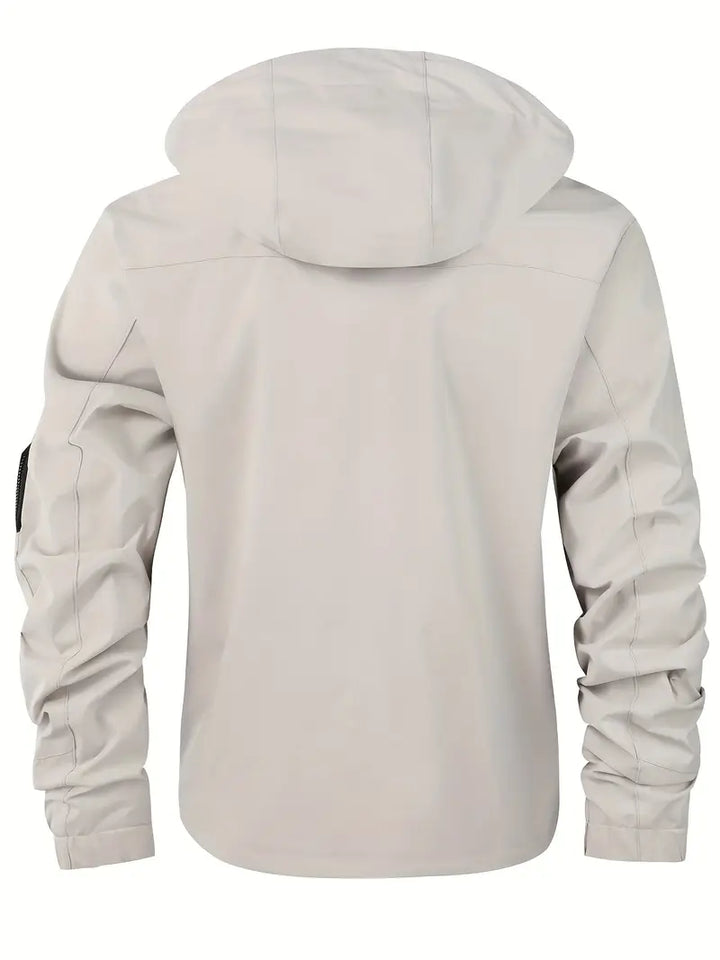 Drune | Leichte Herren Outdoor-Jacke, winddicht und wasserdicht mit Kapuze