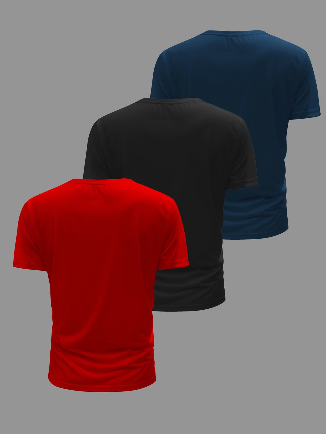 Drune | 3 Pack Herren Lässig Kurzarm T-shirts