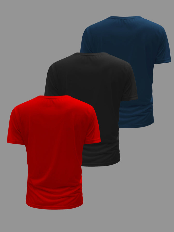 Drune | 3 Pack Herren Lässig Kurzarm T-shirts