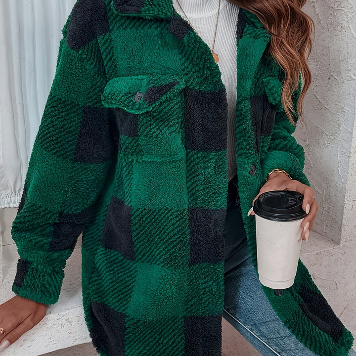 Drune | Karierte Jacke mit weicher Struktur
