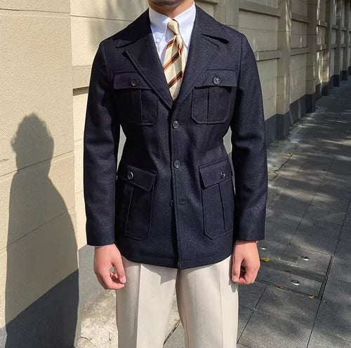 Drune | Wintermantel mit Schneiderkragen, Haute Couture