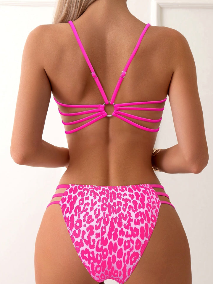 Drune | Bikini-Set mit Leopardenmuster für Damen