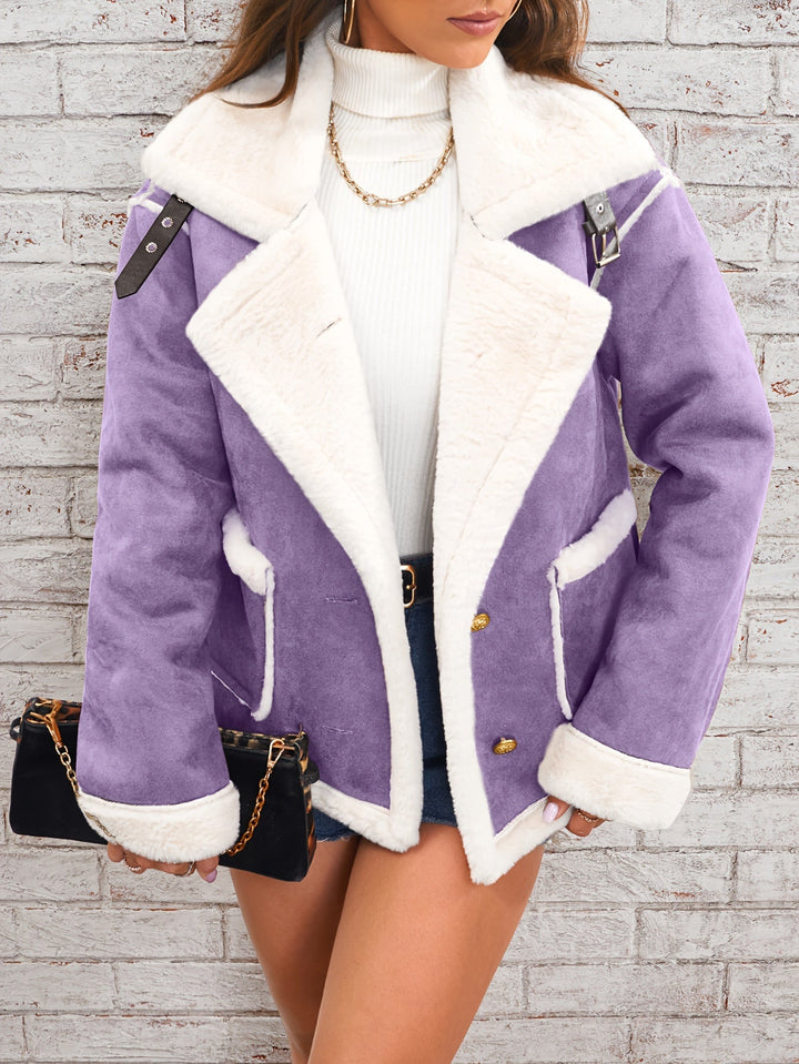 Drune | Winterjacke für Damen - gemütlich mit Schafsfellkragen
