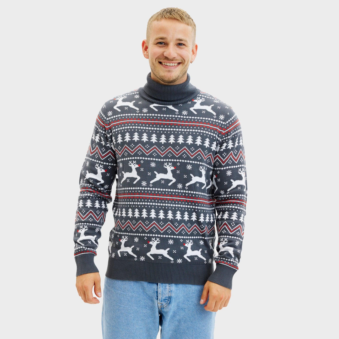 Drune | Der stilvolle Highneck Weihnachtspullover - Herren
