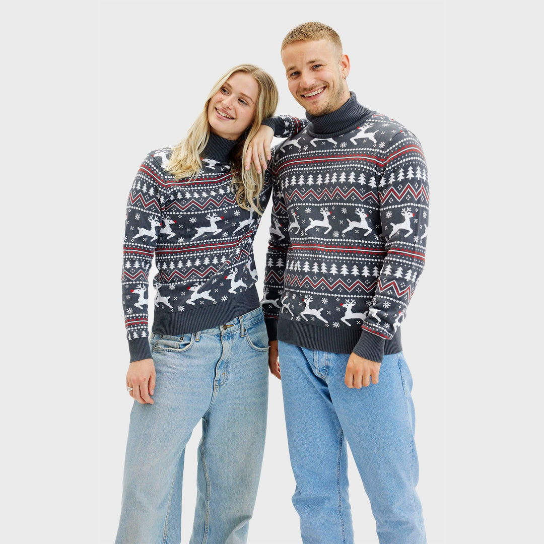 Drune | Der stilvolle Highneck Weihnachtspullover - Herren