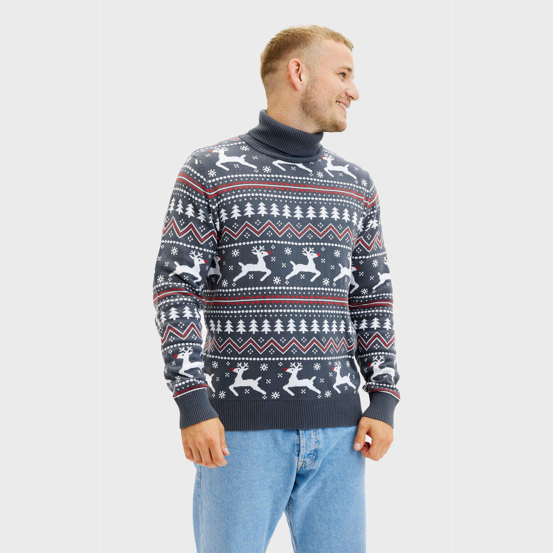 Drune | Der stilvolle Highneck Weihnachtspullover - Herren