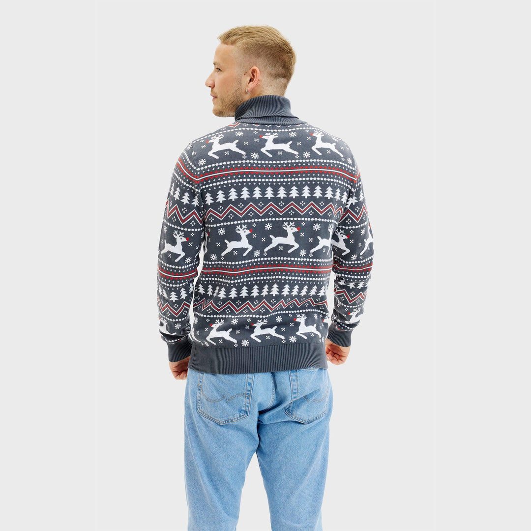 Drune | Der stilvolle Highneck Weihnachtspullover - Herren
