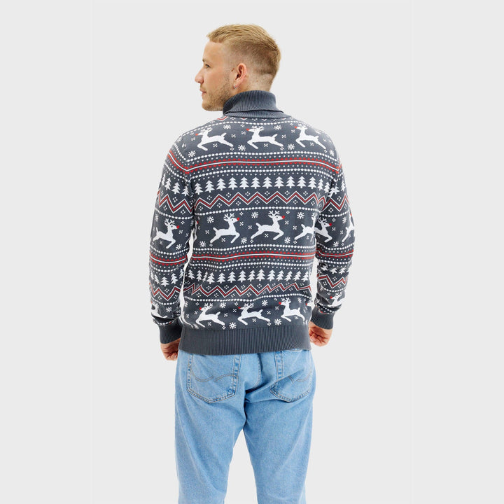 Drune | Der stilvolle Highneck Weihnachtspullover - Herren
