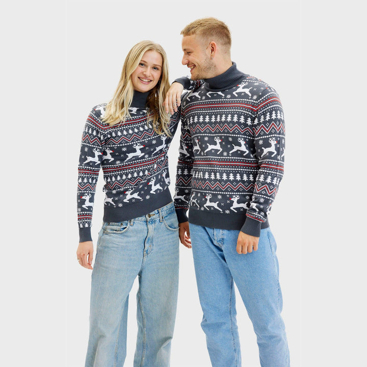 Drune | Der stilvolle Highneck Weihnachtspullover - Herren