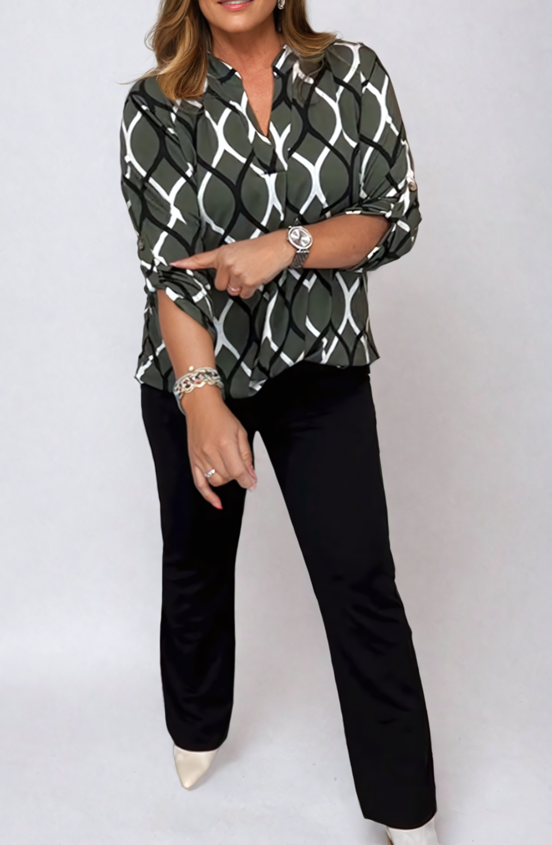 Drune | Bluse mit Leichter und Eleganter Passform