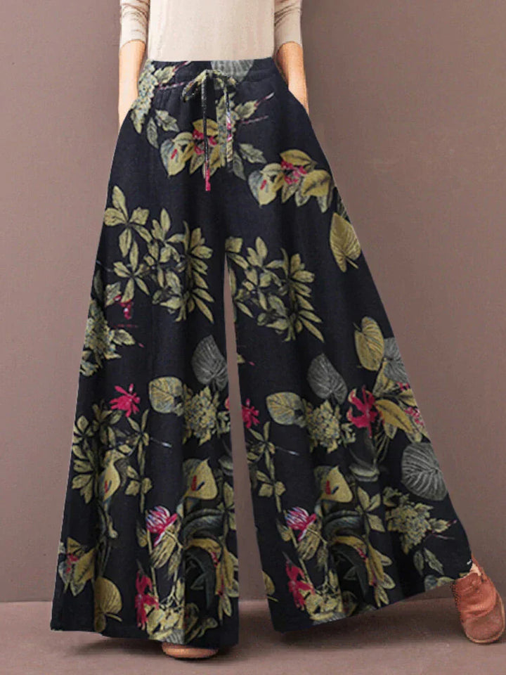 Drune | Schicke Lockere Hosen mit Blumenmuster