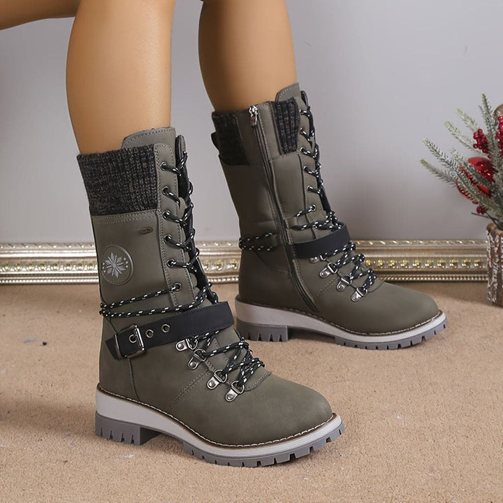 Drune - Elegante Gestrickte Thermo-Stiefel