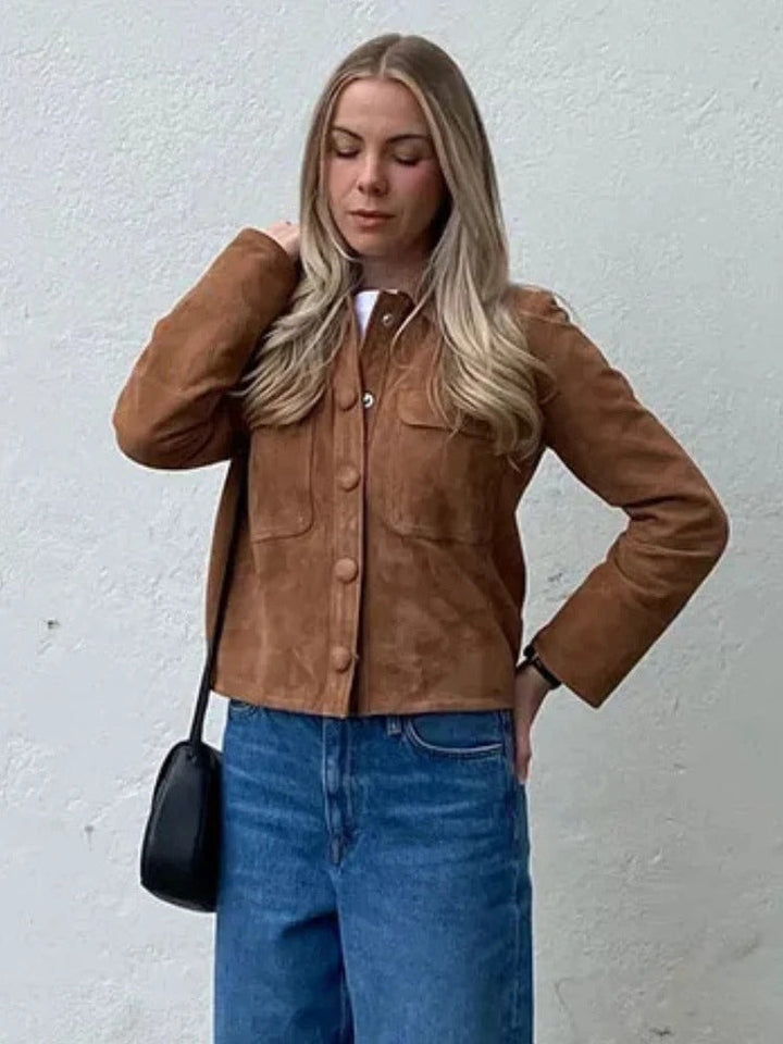 Drune | Stylische Wildlederjacke für Damen