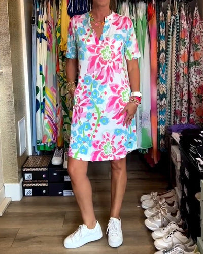 Drune | Frauen Blumenmuster Kleid
