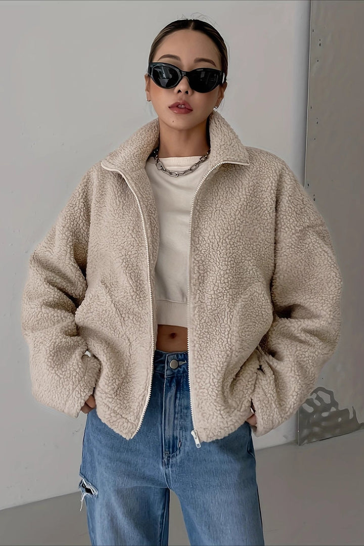 Drune | Hoher Kragen Fleece-Jacke
