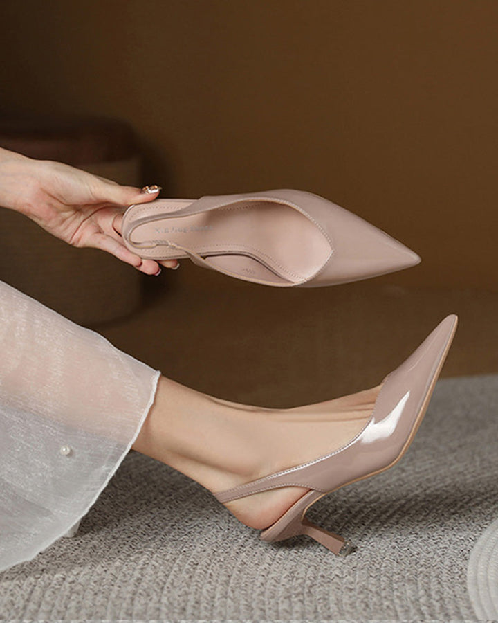 Drune | Einfarbige, Temperamentvolle High Heels mit Spitzer Zehenpartie