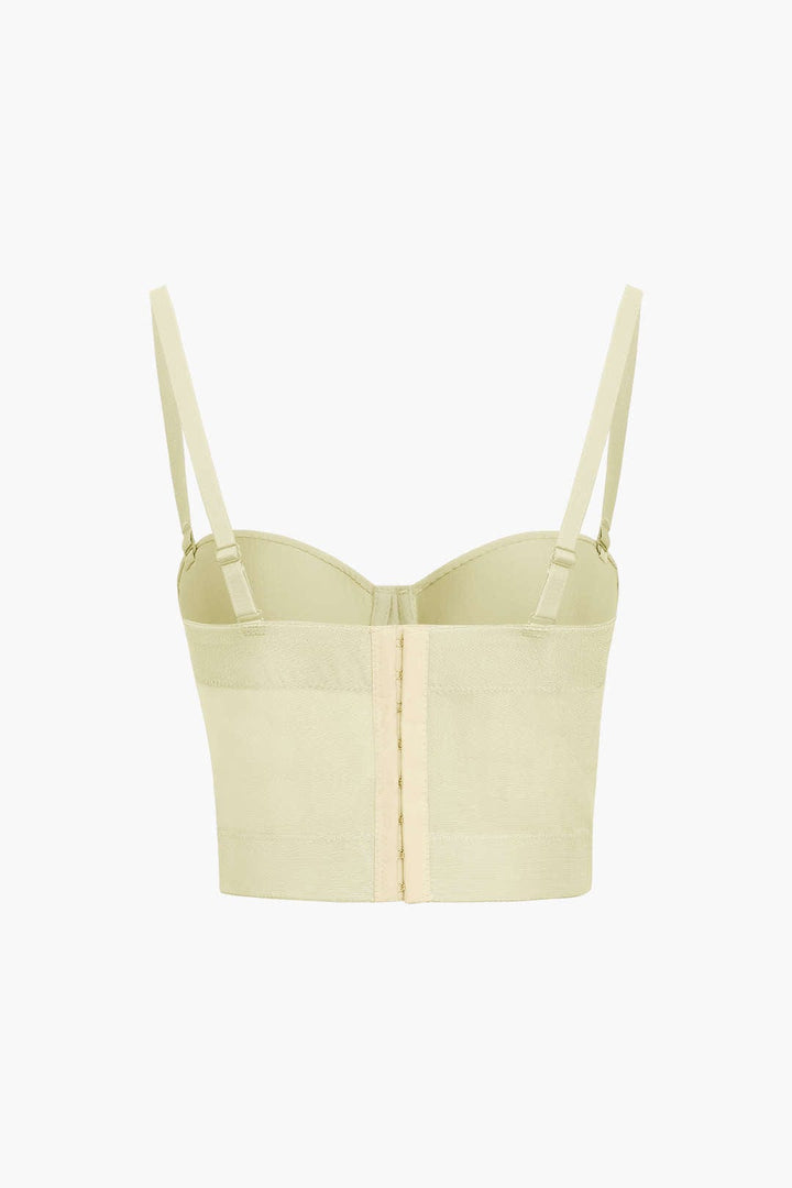 Drune | Figurbetontes Bustier Top Mit Bügel Cups Und Transparenter Mesh Struktur