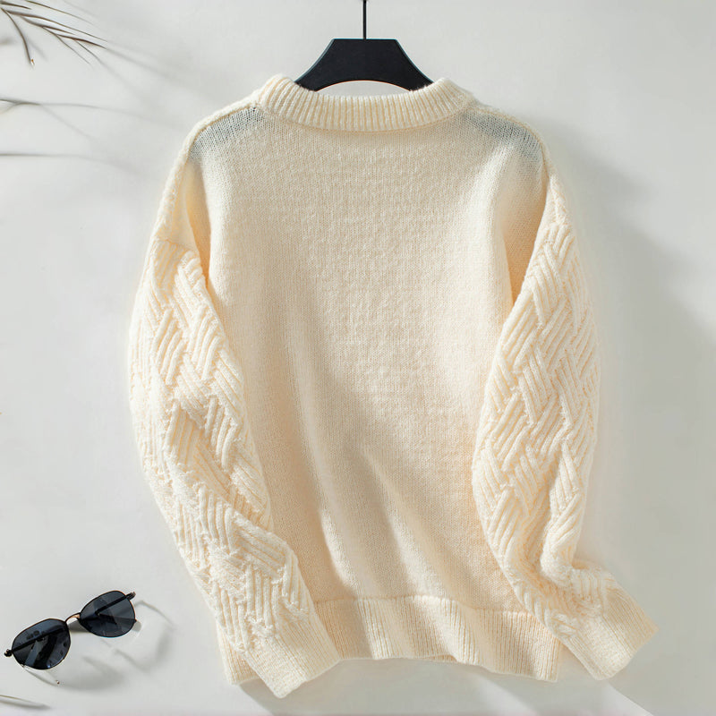 Drune | Einfarbiger Pullover Mit Weichem Stoff