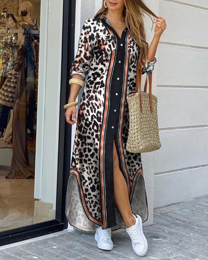Drune | Frühjahr und Sommermode sexy Bluse langer Rock Kleid
