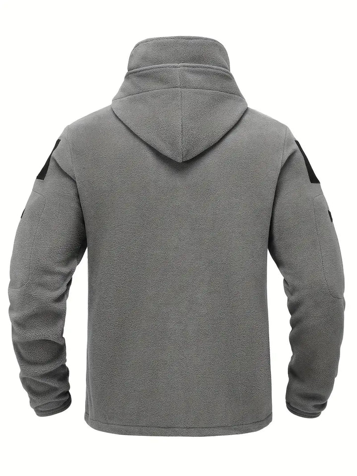 Drune | Tactical Hoodie Jacke - Mehrfach-Taschen-Design - Fleece-Futter - Outdoor-Leistung