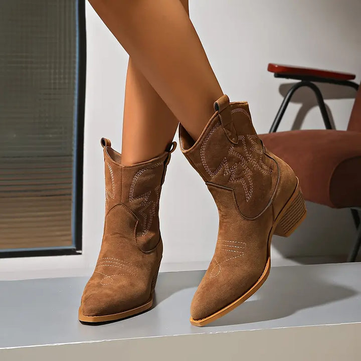 Drune | Bestickte Westernstiefel für Damen