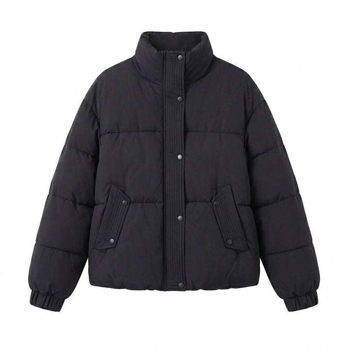 Damen Nan Kurz Urban Steppjacke mit Kapuzeneinsatz, aufgesetzten Taschen und weicher thermischer Innenauskleidung