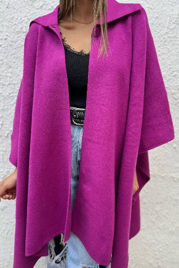 Drune | Farbe lässiger Cardigan lockere Einzelknopf Windbreaker Jacke