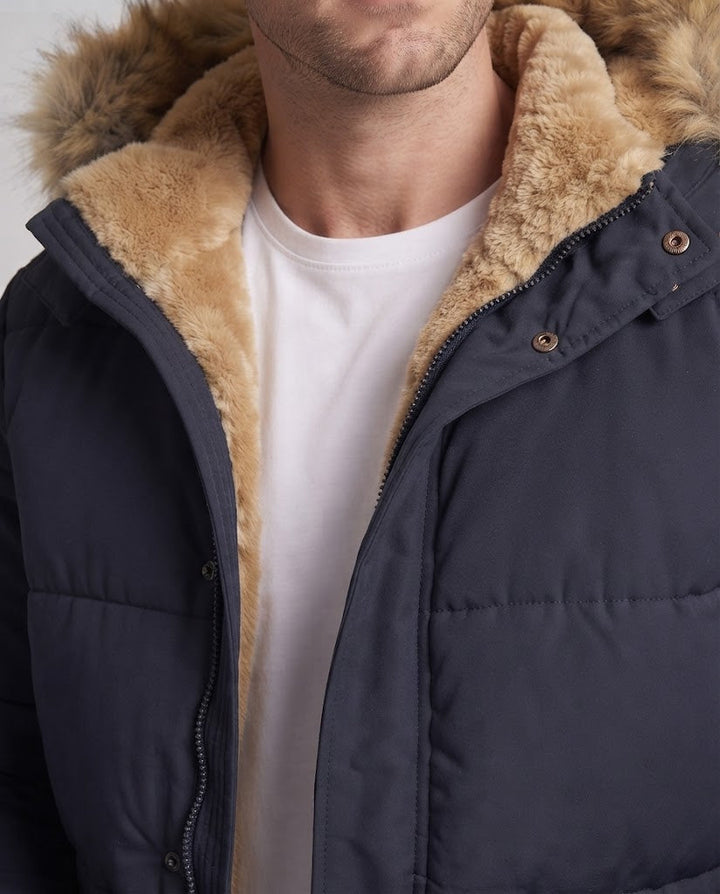 Herren Winterjacke mit Kunstfell-Futter Drune