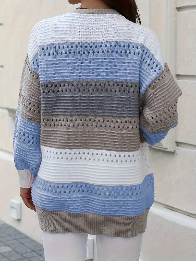 Drune | Strickjacke mit Farbblockierungen