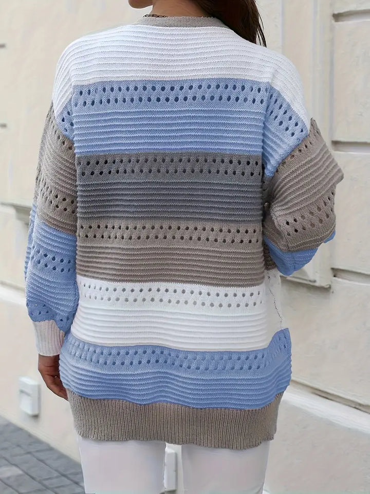 Drune | Strickjacke mit Farbblockierungen