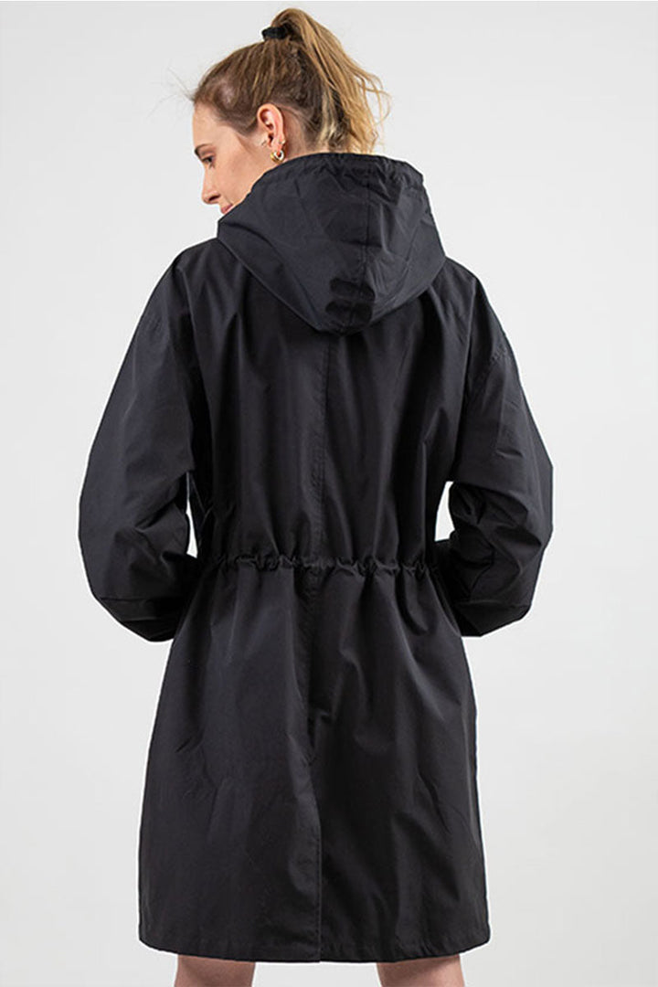 Drune | Kapuzen-Windbreaker Übergroße Regenjacke Für Frauen Ideal für Outdoor-Aktivitäten