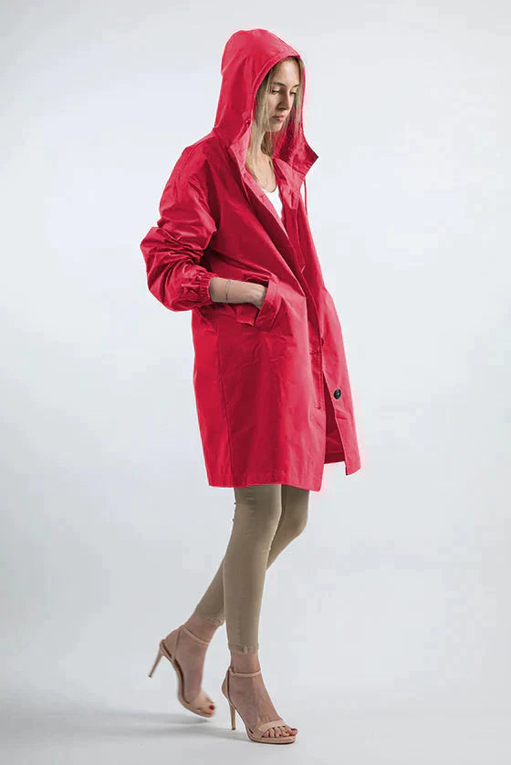 Drune | Kapuzen-Windbreaker Übergroße Regenjacke Für Frauen Ideal für Outdoor-Aktivitäten