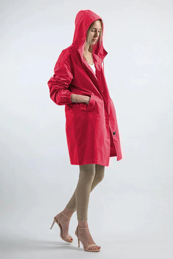 Drune | Schicke Weiße Regenjacke