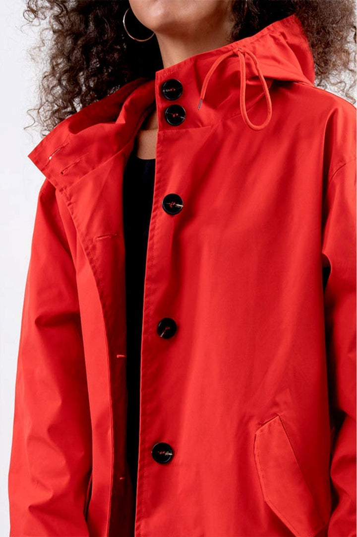 Drune | Kapuzen-Windbreaker Übergroße Regenjacke Für Frauen Ideal für Outdoor-Aktivitäten