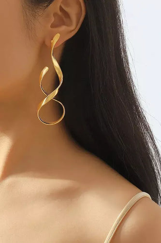 Drune | Schlanke Spiral Ohrringe Mit Modernem Design Für Frauen