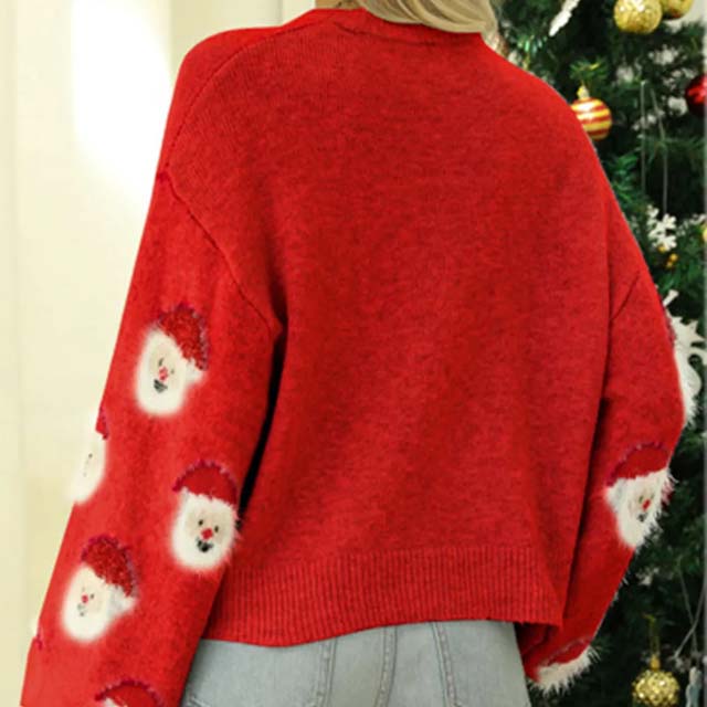 Drune | Weihnachtlicher Strickpullover mit Rentiermotiv