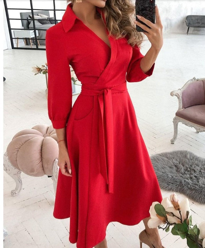 Drune | Kleid Schick/Elegant Vielseitigs Design Formelli Anläss Für Damen