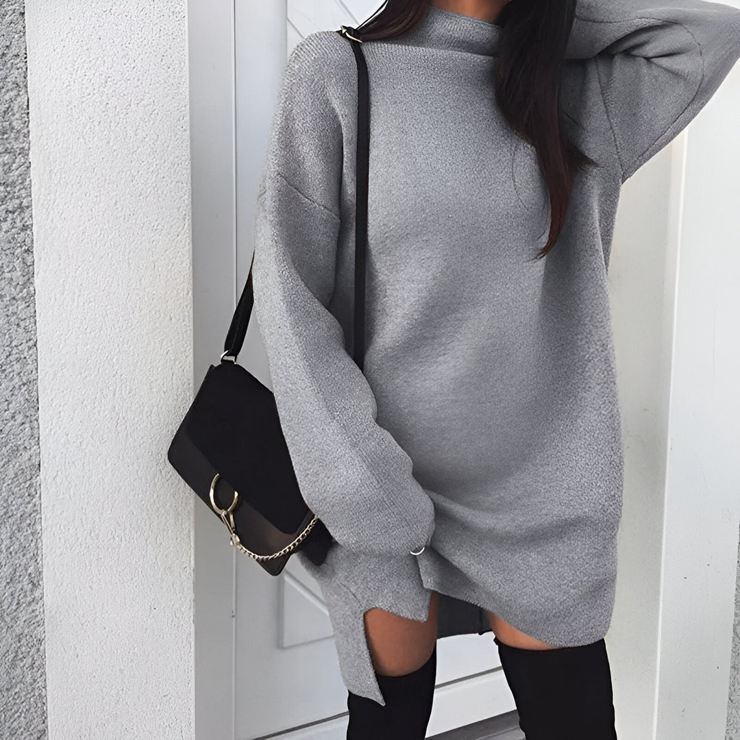 Drune | 2024 Herbst Oversized Rollkragenkleid