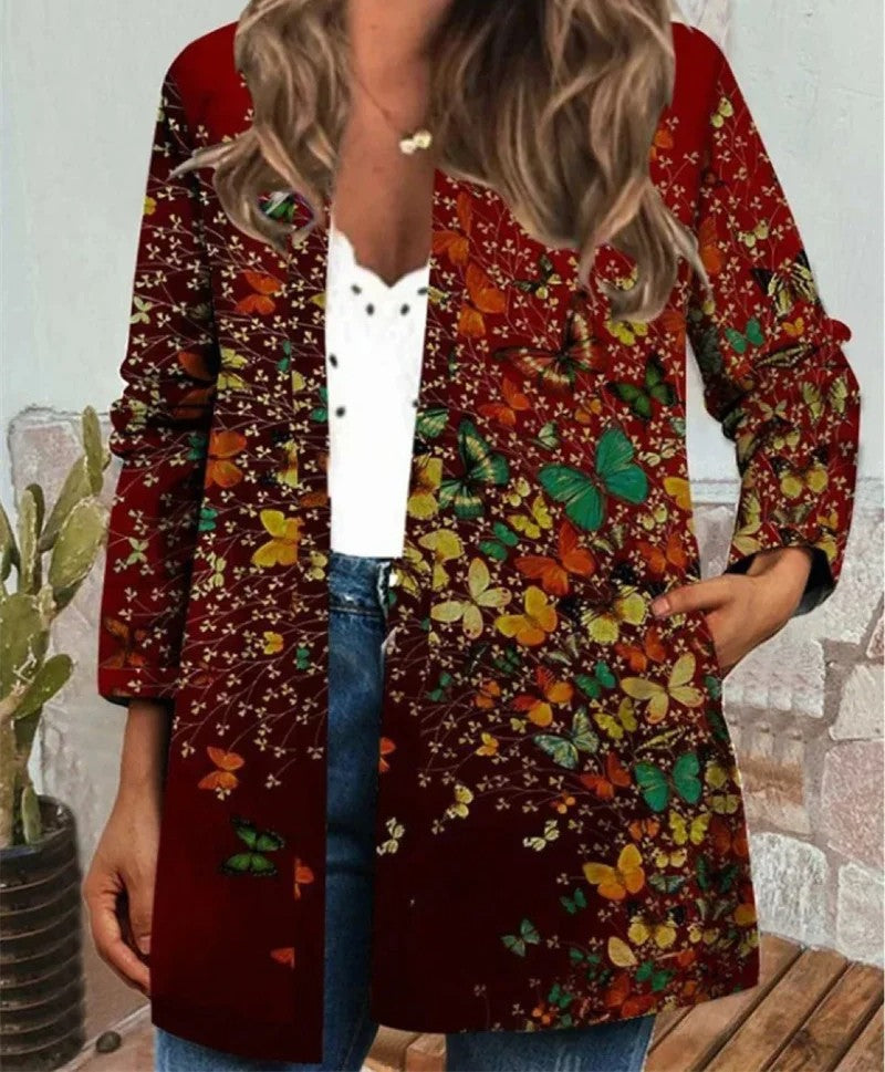 Drune | Boho Jacke mit Farbenfrohem Muster