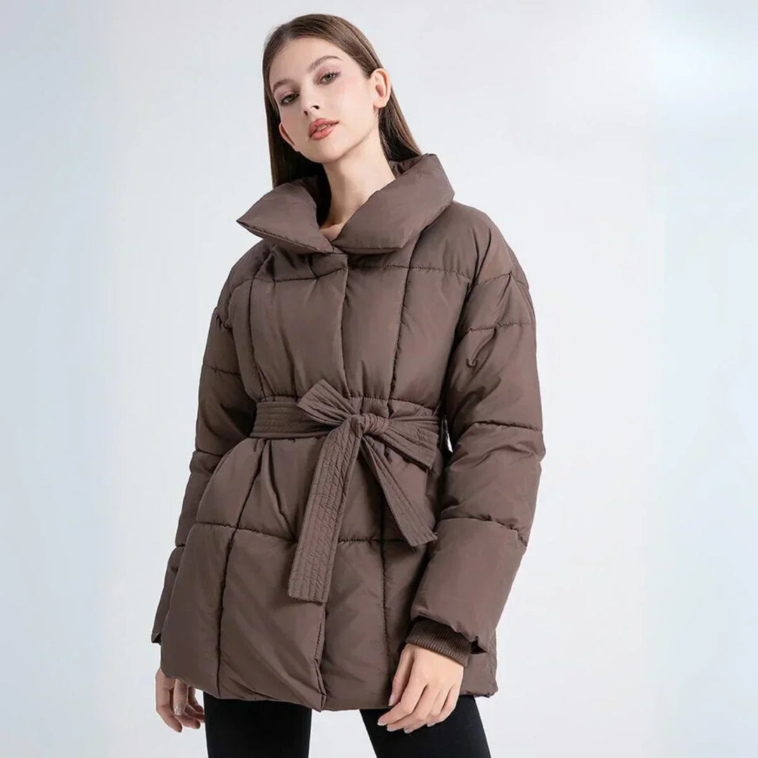 Drune | Warme Pufferjacke mit Gürtel Leicht und Stilvoll Perfekt Für Kalte Tage