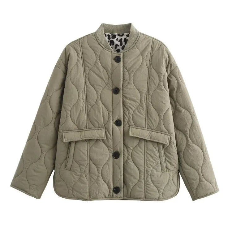 Drune | Jacke mit Leopardenfutter für Damen