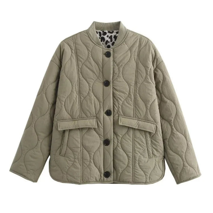 Drune | Jacke mit Leopardenfutter für Damen
