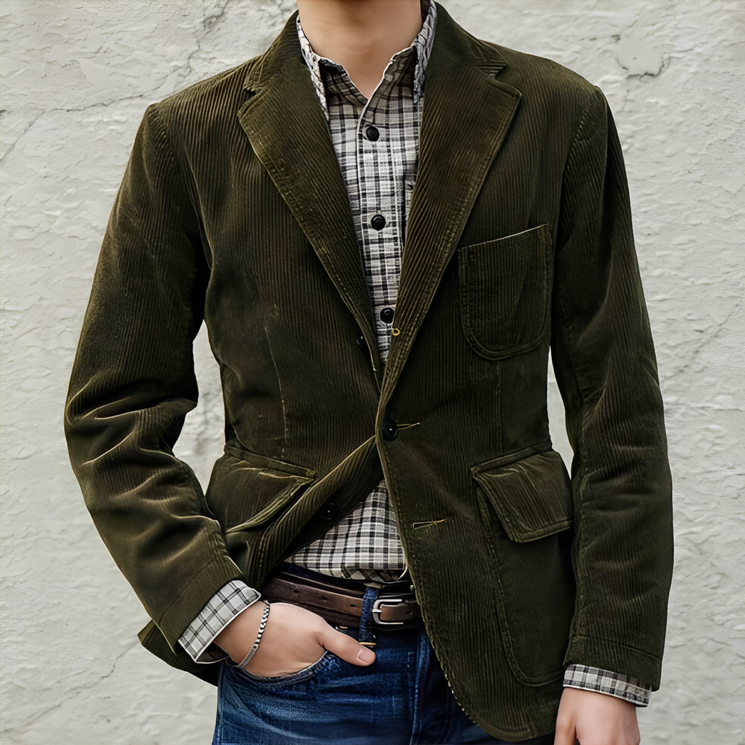 Drune | Legere Wolljacke mit Taschen für Herren